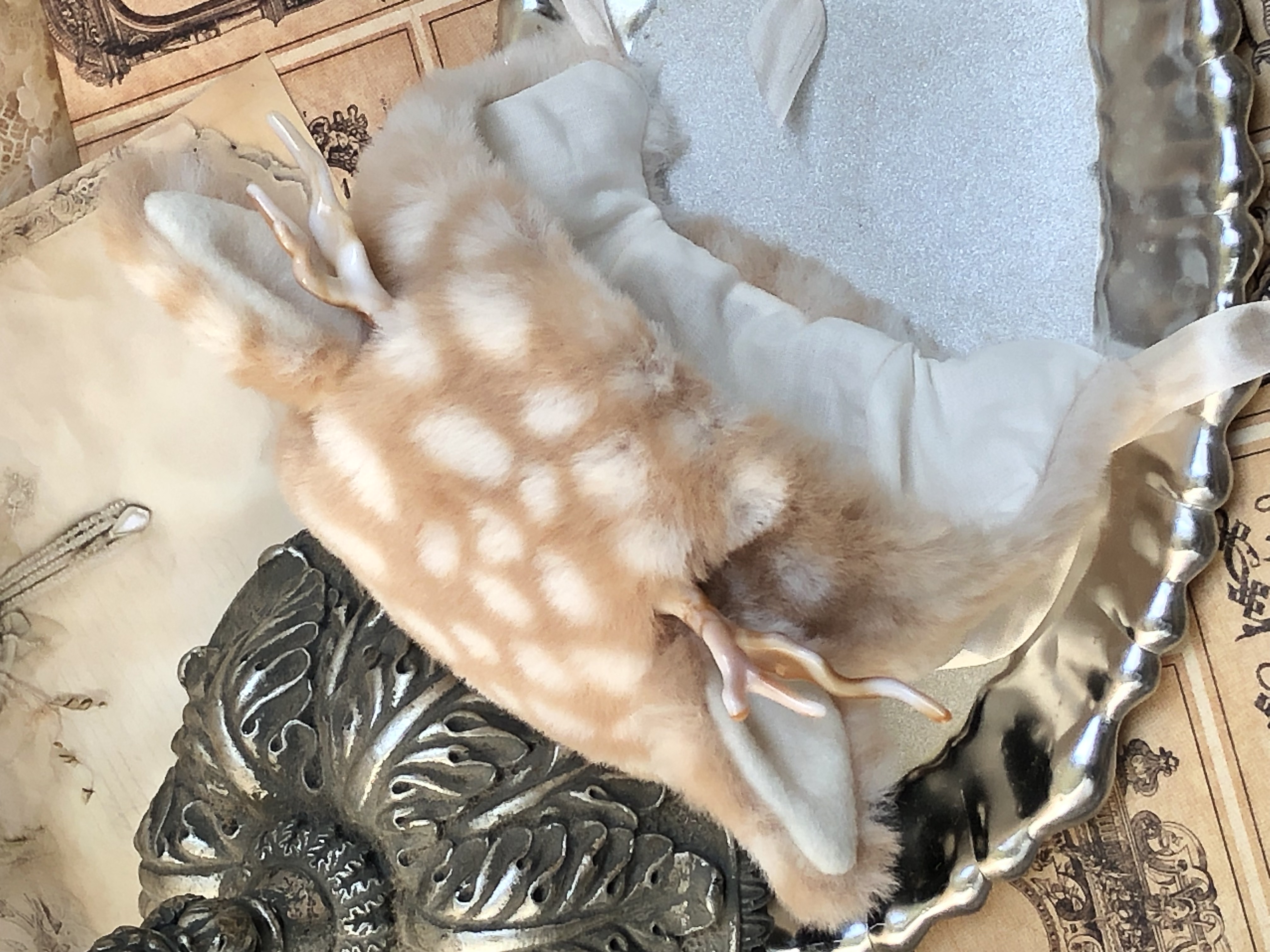 Blythe Fluffy Fawn Deer Hat.