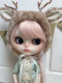 Blythe Fluffy Fawn Deer Hat.