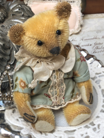 Hug Me Again Collectible bear "Little Noble" standing about 5.5 inch tall.