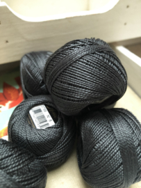Cotton ball, size 8  embroidery and nose stitch thread. Dark Warm Grey.