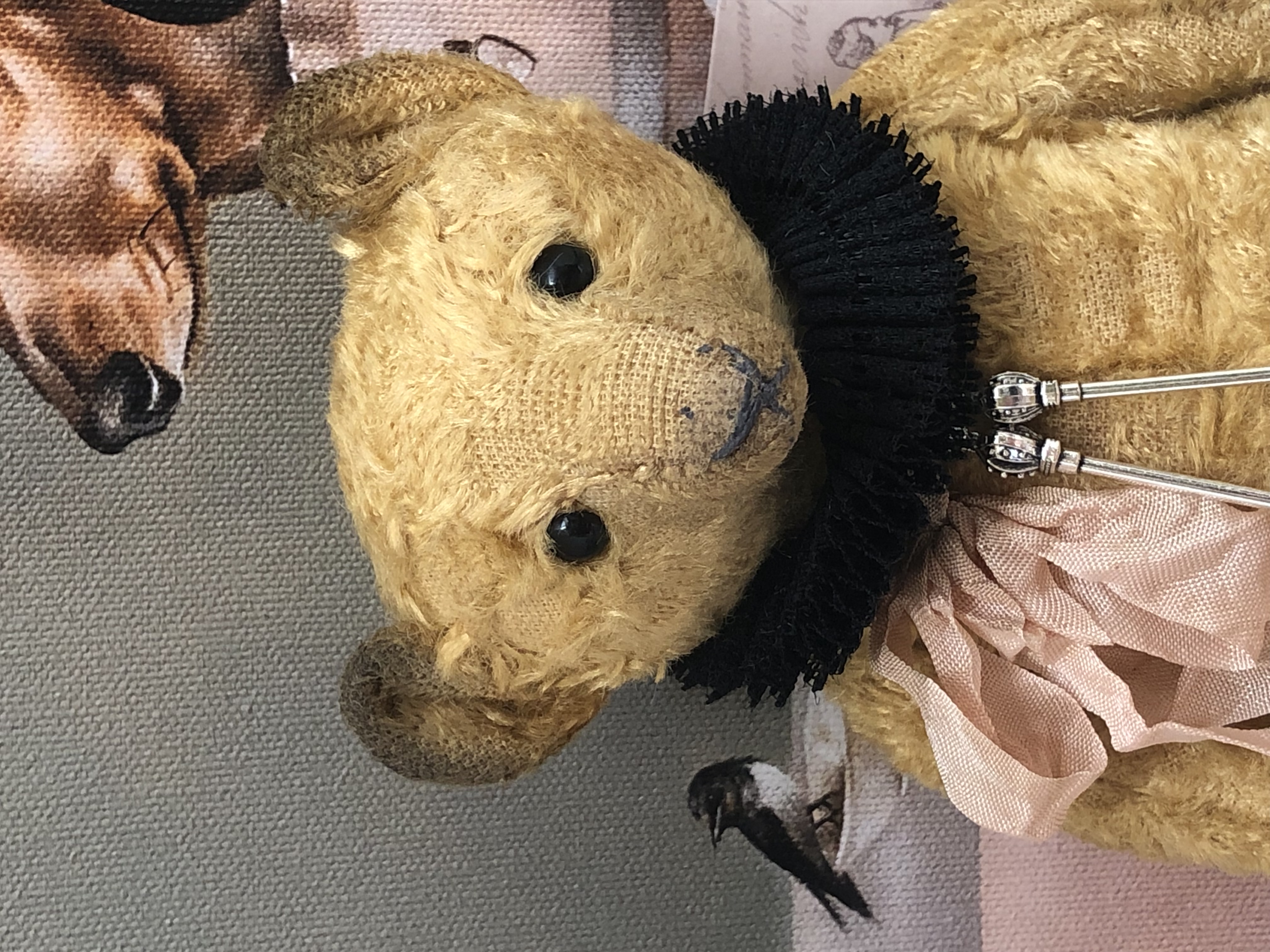Hug Me Again Collectible bear "Emeric" standing about 7.5 inch tall.