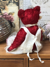 Hug Me Again Collectible bear "Elle Rose" standing about 5 inch tall.