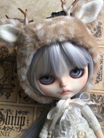 Blythe Fluffy Fawn Deer Hat.