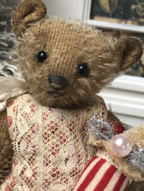 Hug Me Again Collectible bear "Little Holly spark" standing about 6 inch tall.