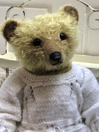 Hug Me Again Collectible bear "Olivia" standing about 12.5 inch tall.