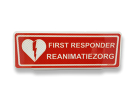Zonneklepbord First Responder Reanimatiezorg ROOD