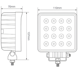 48w werklamp FLOOD LED autolamps