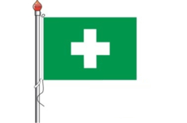 EHBO vlag 100x150cm [uitverkoop]
