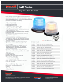 Whelen L41 blauw/blauw L41EBP