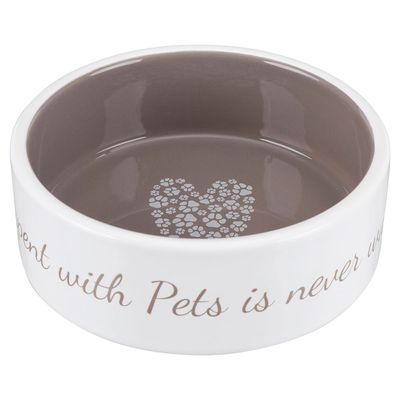 Voerbak pets home taupe 12 cm