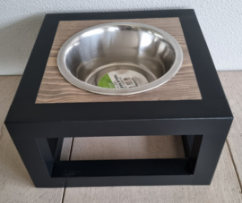 Houten voerbak Joep enkel maat M