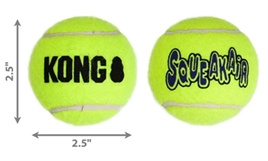 Kong squeakair tennisbal m 6,5 cm 3 st