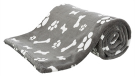 Fleece deken Kenny grijs 150 x 100 cm