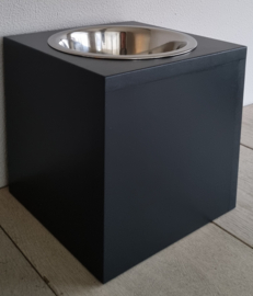 Houten honden voerbak Mailo enkel maat L