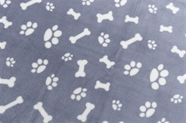 Fleece deken kenny blauw 75 x 50 cm