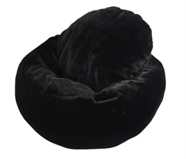 Honden mand donut zwart 70 cm