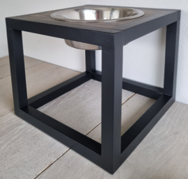 Houten voerbak Joep enkel maat XL