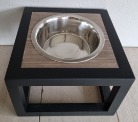 Houten voerbak Joep enkel maat L