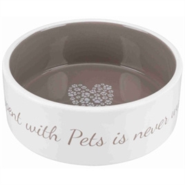 Voerbak pets home taupe 20 cm