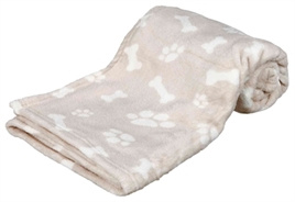 Fleece deken kenny beige 75 x 50 cm