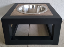Houten voerbak Joep enkel maat M