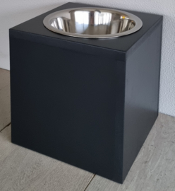 Houten honden voerbak Mailo enkel maat L