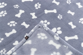 Fleece deken kenny blauw 75 x 50 cm