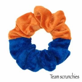 Team scrunchie Oranje/Kobaltbauw
