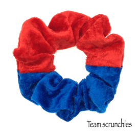 Team scrunchie Rood/Kobaltblauw