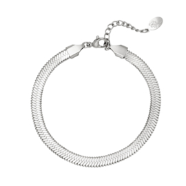 FLAT ARMBAND - ZILVER