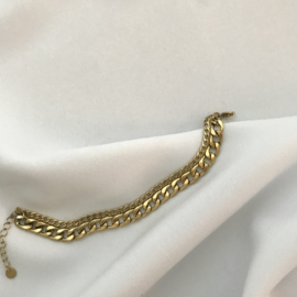 CHAIN ARMBAND - GOUD