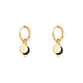 OORBELLEN SPARKLING STONE - GOUD