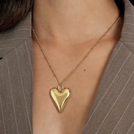 KETTING HART BEDEL - GOUD