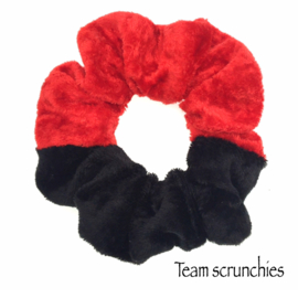 Team scrunchie Rood/Zwart
