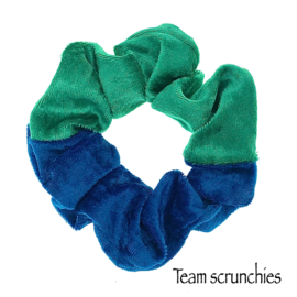 Team scrunchie Groen/Kobaltblauw