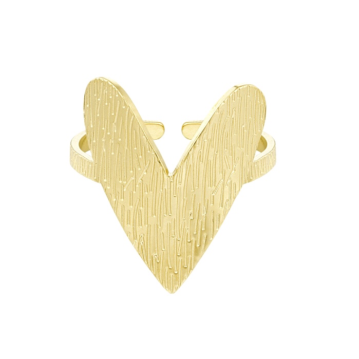 RING LOVELY HART - GOUD