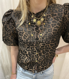 KETTING LANG RONDJES - GOUD