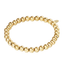 ARMBAND BIG BEADS - GOUD
