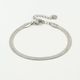 FLAT ARMBAND - ZILVER