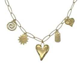 BEDELKETTING BIG HEART- GOUD