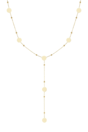 KETTING LANG RONDJES - GOUD