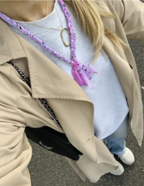 BANDANA KETTING LICHT ROZE