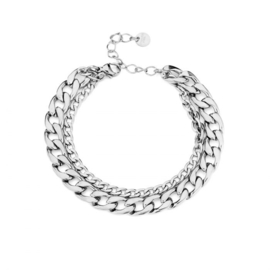 CHAIN ARMBAND - ZILVER