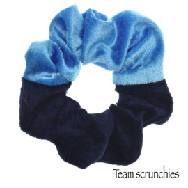 Team scrunchie Lichtblauw/Donkerblauw