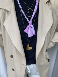 BANDANA KETTING LICHT ROZE