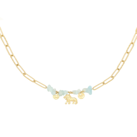 KETTING  JUNGLE - GOUD