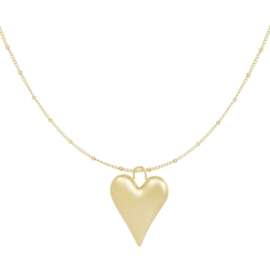 KETTING HART BEDEL - GOUD