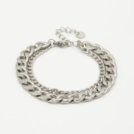 CHAIN ARMBAND - ZILVER