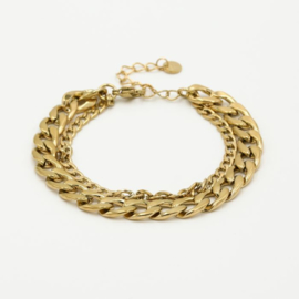 CHAIN ARMBAND - GOUD