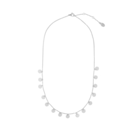 KETTING A LOT OF COINS - ZILVER
